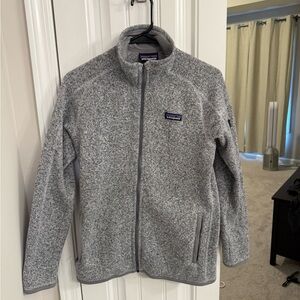 Patagonia Heathered Gray Fleece Jacket